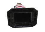 Red White Reflective Film 28inch PVC Square Road Traffic Cone