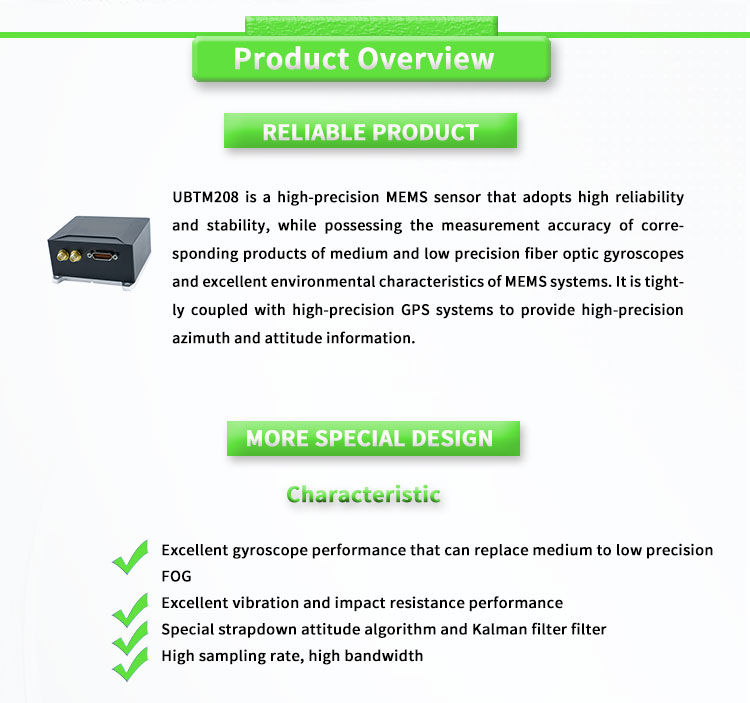 UBTM208Y Inertial Navigation System Your Best Choice for Stable Attitude Navigation