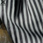 Striped Soft Textured Polyester Cotton Blend Fabric for Women's Clothing and