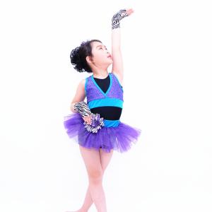 Quality Sporty Jazz Tap Costumes Sequin Vest Glitter Tutu Dress With Black Biketard Under wholesale