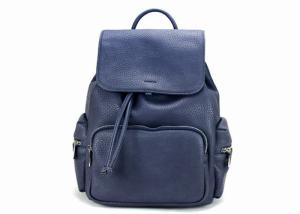 Quality Embroidery Genuine Leather Handbags , 10 - 15L Cute Backpack Purse For Students wholesale