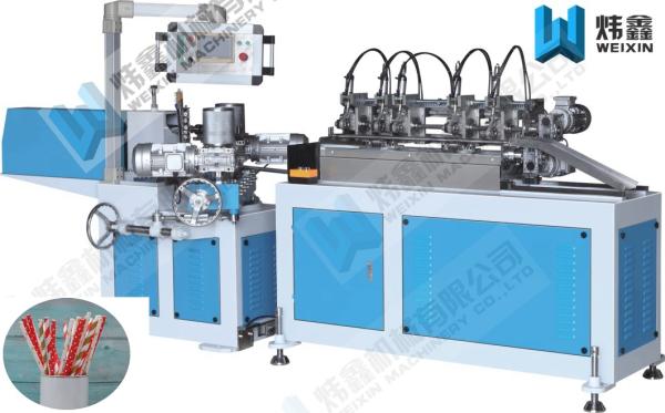 Blue Paper Tube Making Machine Automatic Paper Drinking Straw Packing And Paper
