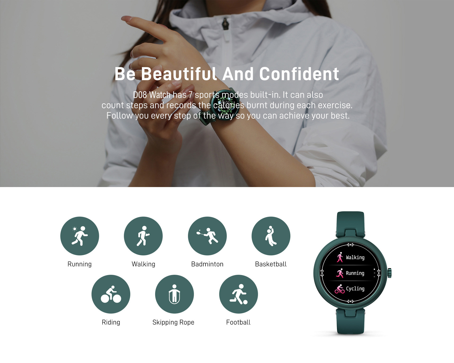 1.09inch 240*240 Pixel Bluetooth Call Smartwatch Health Bracelet