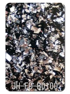 Quality Silver Black Chunky Glitter Acrylic Sheets 1040x620mm For Hangbag Decor wholesale