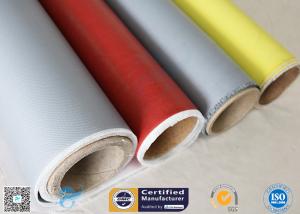 Quality E Glass Satin Weave 0.45mm 80/80g Double Sides Silicone Coated Fiberglass Fabric wholesale