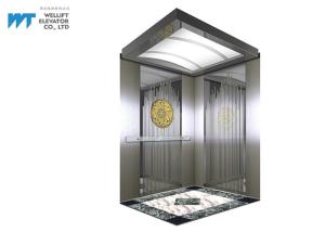 Quality Shopping Mall Elevator Cabin Decoration with Mirror Hairline Stainless Steel Design wholesale