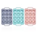 Household Non Stick Heart Shaped Silicone Muffin Moulds