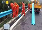 Anti Corrosion SS W Beam Crash Barrier , Thrie Metal Beam Crash Barrier