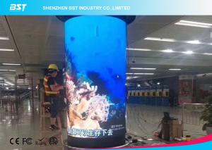 Quality 360 Degree Flex LED Video Wall , Waterproof Flexible LED Panel 1920Hz wholesale