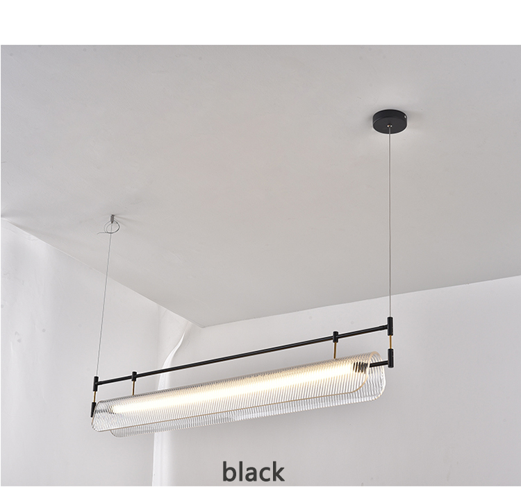 Modern Minimalist Chandelier Living Room Nordic Study Office gold rectangle chandelier(WH-MI-413)
