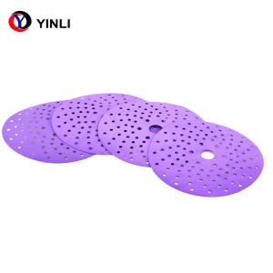 Quality Round PET Film Zirconia Sanding Disc 150mm Sanding Discs 240 Grit wholesale