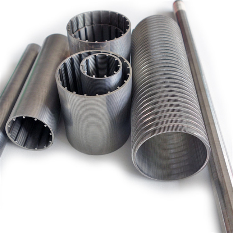 V Shaped Wrapped 0.025mm Slot Pipe 316L Johnson Screen Filter For Water