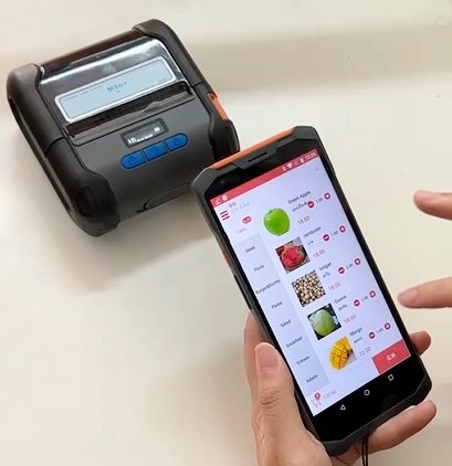 Handheld POS Wifi/BT Commercial Data Terminal with Billing System for Food Retail Shop