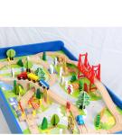 Mini Wooden 88pcs City Road Builder Wooden Board Game