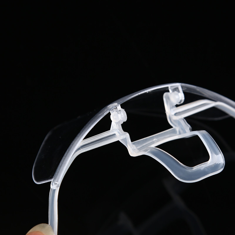 Slipping Resistant Transparent Plastic Face Mask For SPA