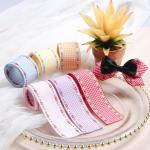 7mm-38mm Blue Embroidered Ribbon ISO9001 Embroidered Floral Ribbon