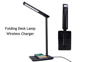 China Alu Touch Switch Desk Lamp 10W QI Wireless Charging Pad on sale