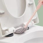 39.6cm Toilet Bowl Brush Silicone Wall Mounted Anti-Roll Anti-Drip Suitable for