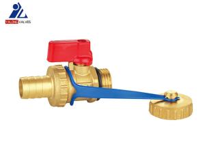 Quality 1/2 Inch Forged Brass Ball Valve Threaded Red Handle wholesale