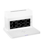 Black Protection Wireless Charger Modern Digital Clock Table Desk Night Lamp 3