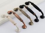 Anti Copper Arched kitchen cabinet Handles And Knobs Roma Design Zinc Furniture