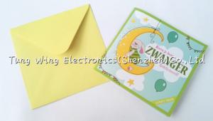 China Fashionable musical birthday greeting cards , song greeting cards on sale