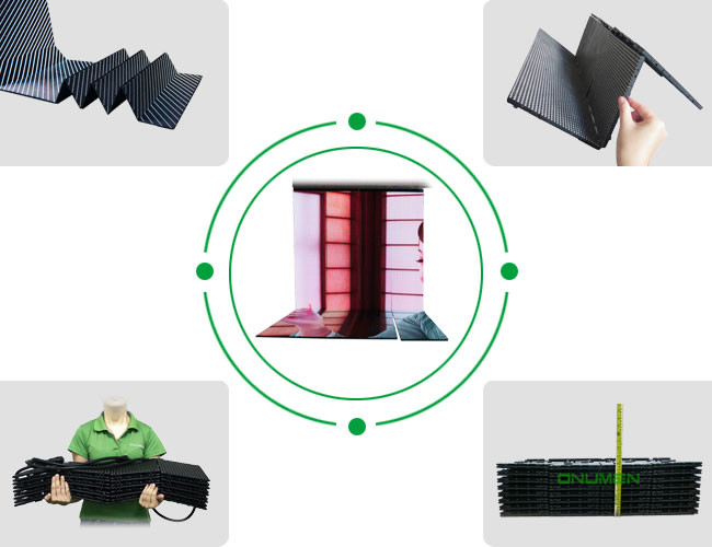 High Refresh IP54 Foldable LED Screens / Indoor Full Color LED Display For Advertising