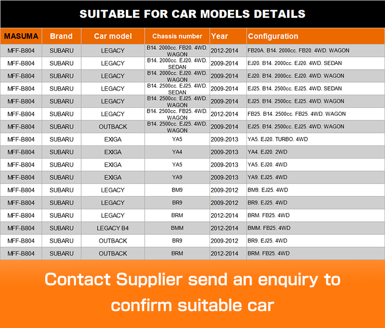 SUBARU EXIGA 42070-AJ020 42072AJ020 Fuel Filter Replacement With Plastic Assembly Insert