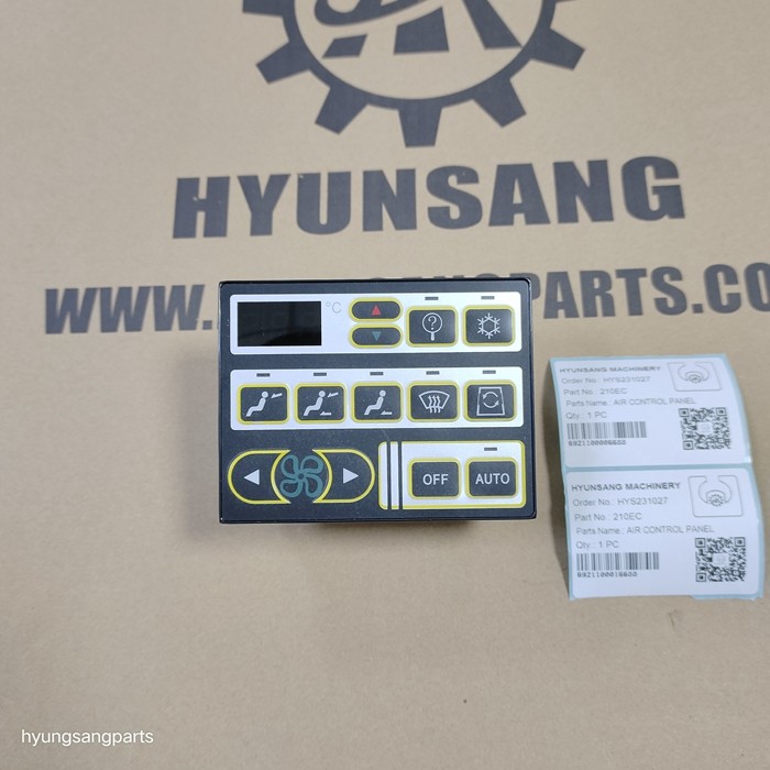 Hyunsang Excavator Electrical Parts Air Conditioning Control Panel For EC210