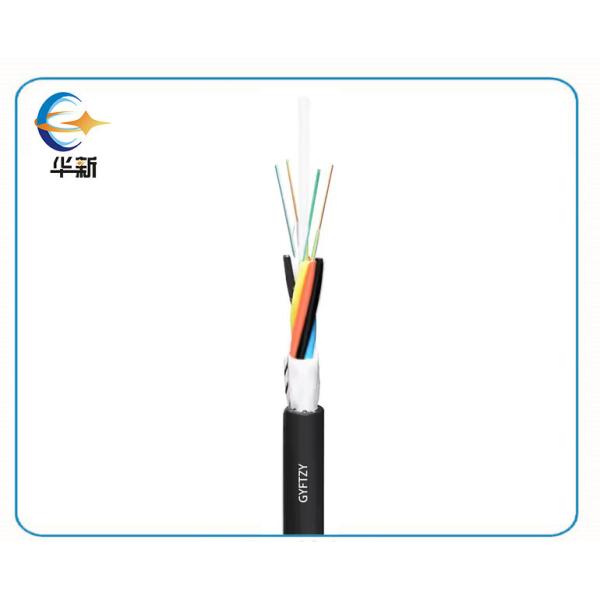 Non Armored Stranded Outdoor Fiber Optic Cable Loose Tube Flame Retardant FRP