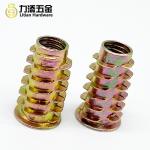 NFE Wood Insert Lock Nut Colored Plated Trapezoid ISO 9001 Certified