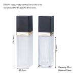 Transparent Empty Foundation Bottle 30ml Liquid Foundation Travel Container
