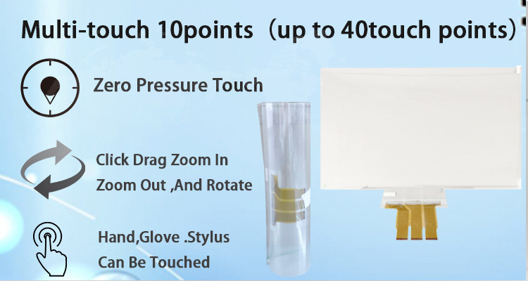 49 Inch Capacitive Touch Film Interactive Multi Touch Foil Through Glass Window