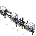 Electric vehicle lithium-ion battery square soft pack battery pack assembly line