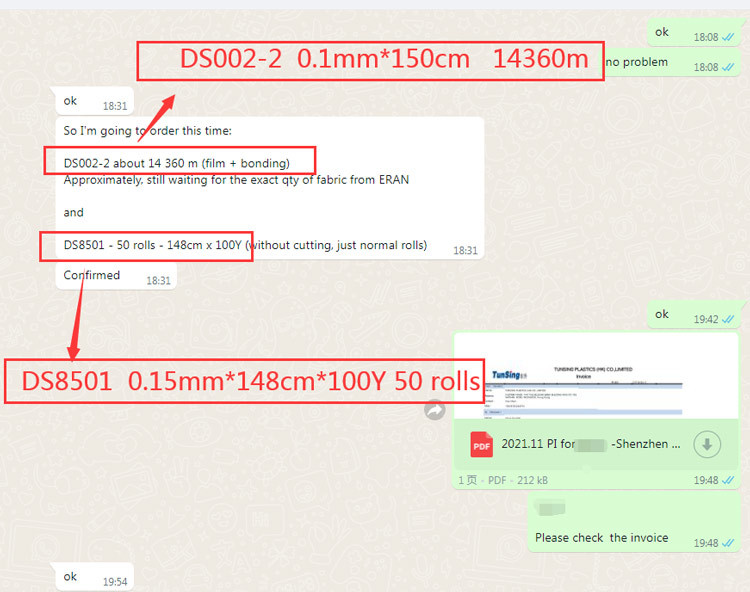 40℃ Washing Resistance thermoplastic film Hot Melt Adhesive FIlm for Textile