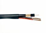 RG59+2C Outdoor PE Siamese Coax Cable UV Resistant For Monitor Project