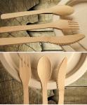 140 Mm Size Envirommentally Bamboo Spoon Natural Color For Restaurants Home And