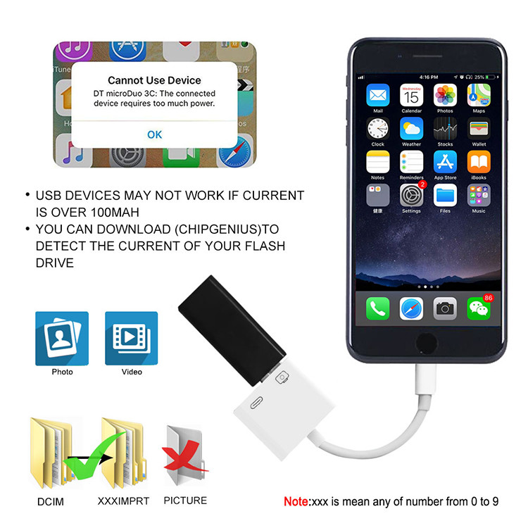 ISO9001 2 In 1 USB OTG Cable Adapter For Solid State Drives