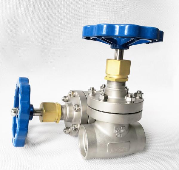 Cheap DN40 CryogenicStainless Steel Globe Valve Short Stem Cryogenic System for sale