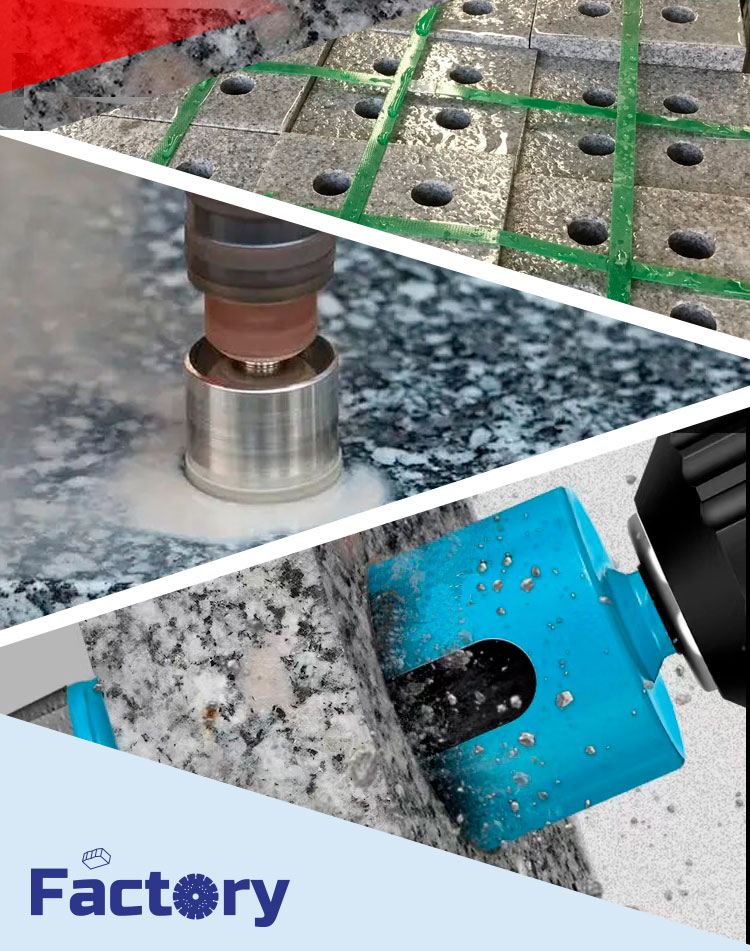 Tools Diamond Core Drill Bit Hot Press Segmented Type for Marble Granite Quartz 6-125mm