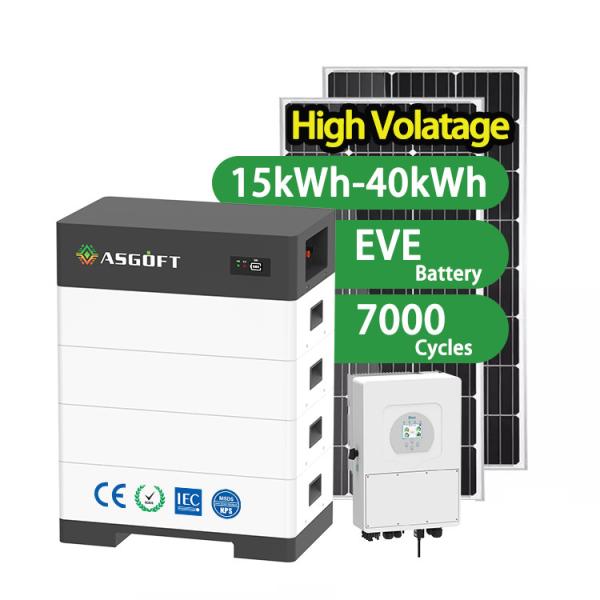 Stackable home energy storage systems 100Ah ESS 15kwh-40kwh High Voltage Hybrid