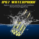 White Aluminum Alloy LED Turn Signals 1156 1157 T20 3030 44SMD Reversing Light