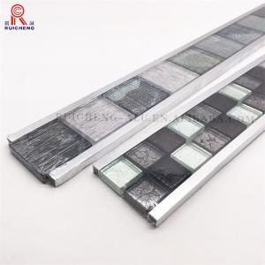 Quality U Shaped Listello Mosaic Tile Borders Anti Slipping 10mm Height wholesale