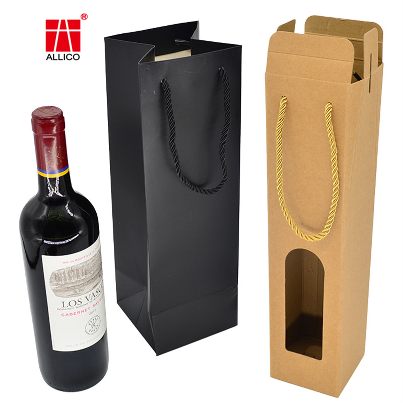 Bureau Veritas CMYK Wine Bottle Gift Boxes Recycled With Window