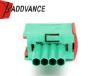 Green 4 Pin ECU TE Connectivity AMP Connectors 3.5 Series 144998-6 For