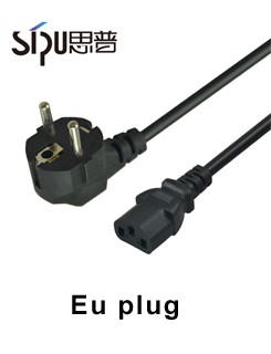SGS 3 Prong AC Power Cord 220v UK Laptop Power Cord With Fuse