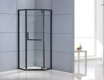 Tempered Glass Corner Quadrant Shower Enclosure Black ISO9001