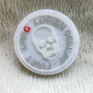 Quality Durable White Printing Silk Label Screen Printing Ink On Velvet Labels wholesale