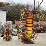 Well Treated Steel Frame Animatronic Centipede Giant Robotic Animals Waterproof