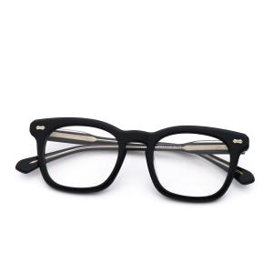 Quality Square Acetate Rectangular Glasses Classic Retro Artisanal Personality Thick wholesale